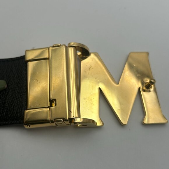 MCM Brown Canvas Belt 10321604 #MXB6V103CO001 - Picture 3 of 8